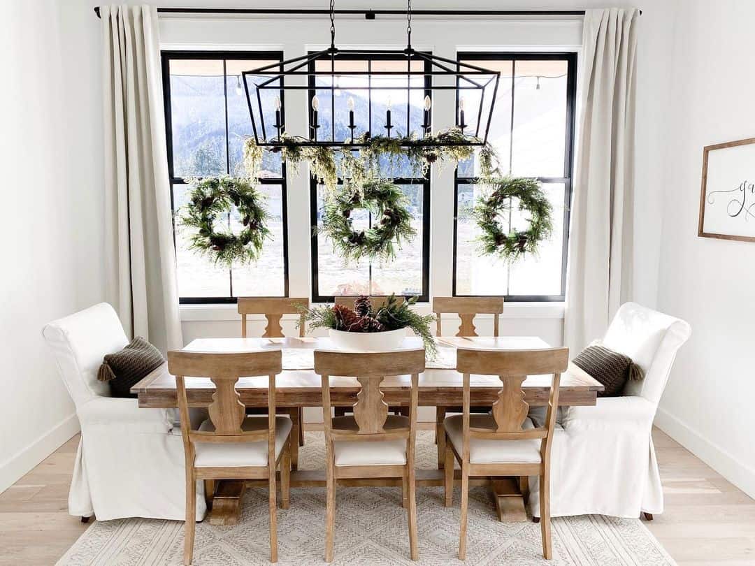 Rustic Curtains For A Dining Room