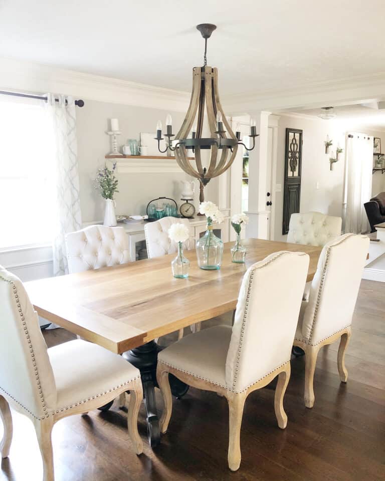 36 Farmhouse Dining Table and Chairs Ideas for a Charming Dining Room ...