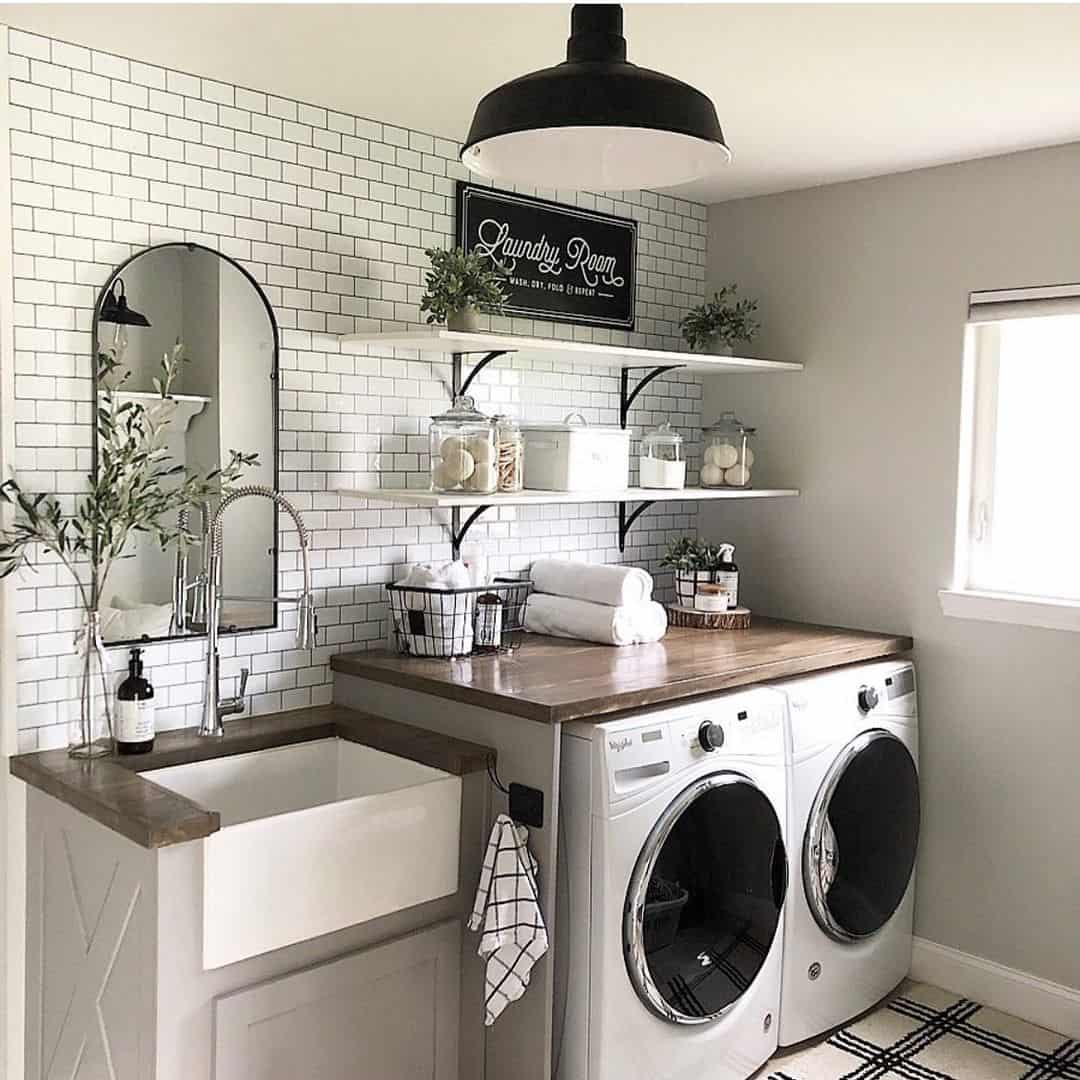 Laundry Room Sink Ideas - Plank and Pillow