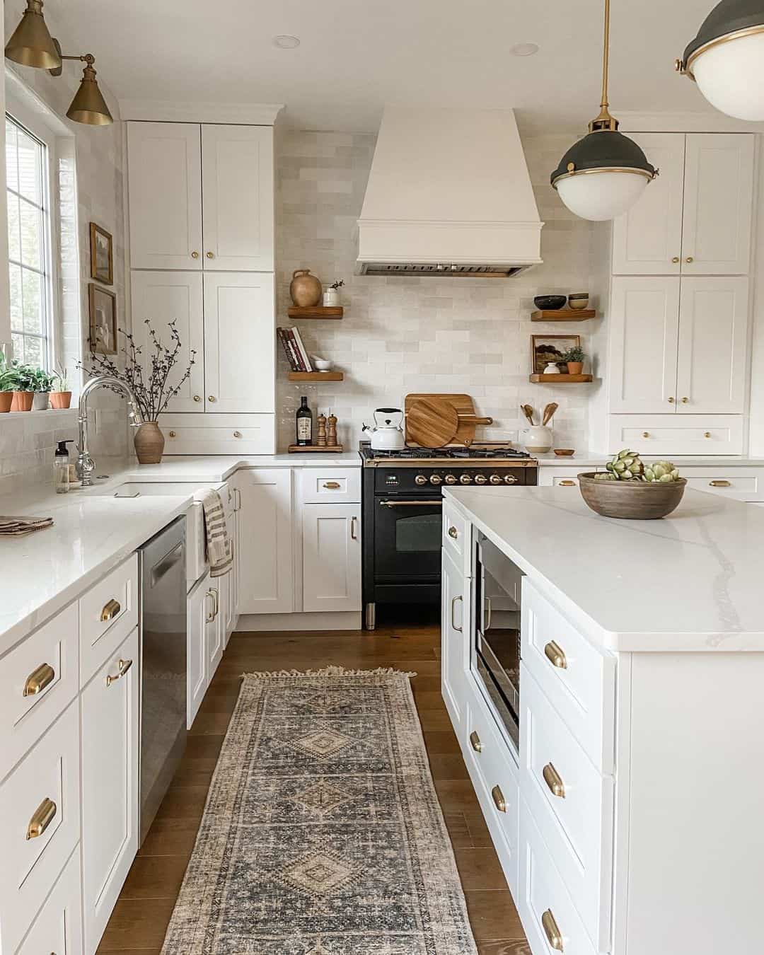 White Kitchen Cabinets with Stainless Appliances - Soul & Lane