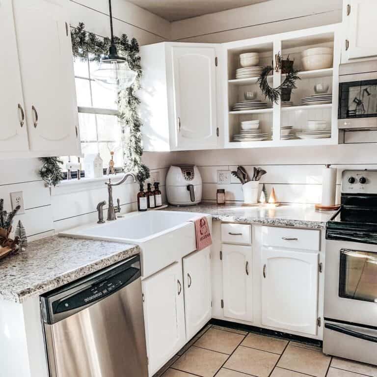 Shiplap Kitchen with Window Over Sink - Soul & Lane