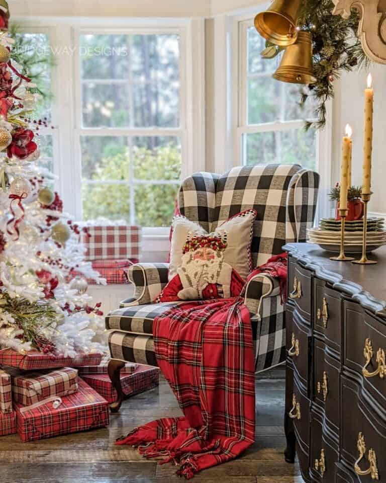 https://www.soulandlane.com/wp-content/uploads/2022/07/Black-and-White-Checkered-Armchair-with-Christmas-Throw-and-Pillow-768x960.jpg