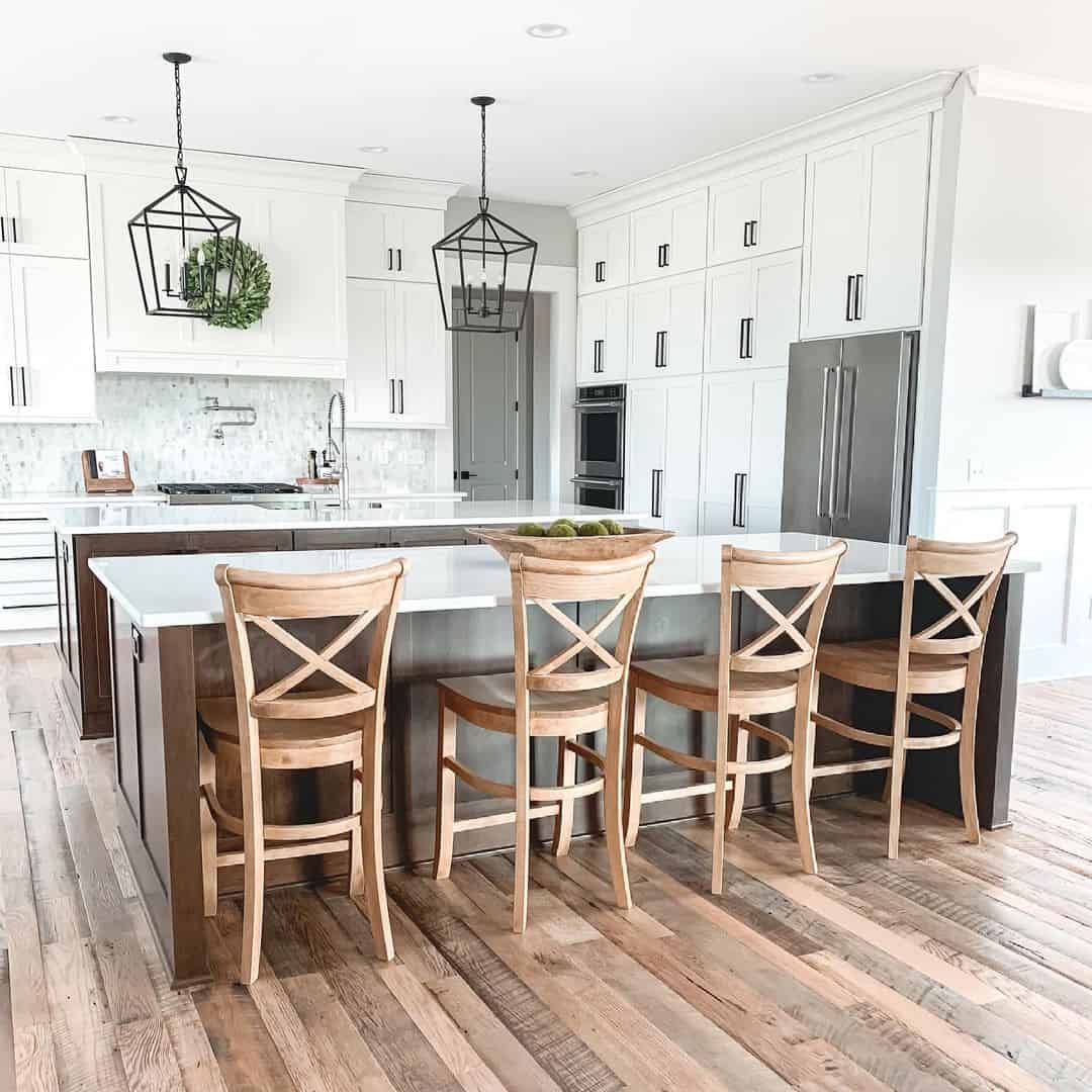 Double Island Kitchen with Cross Back Chairs - Soul & Lane
