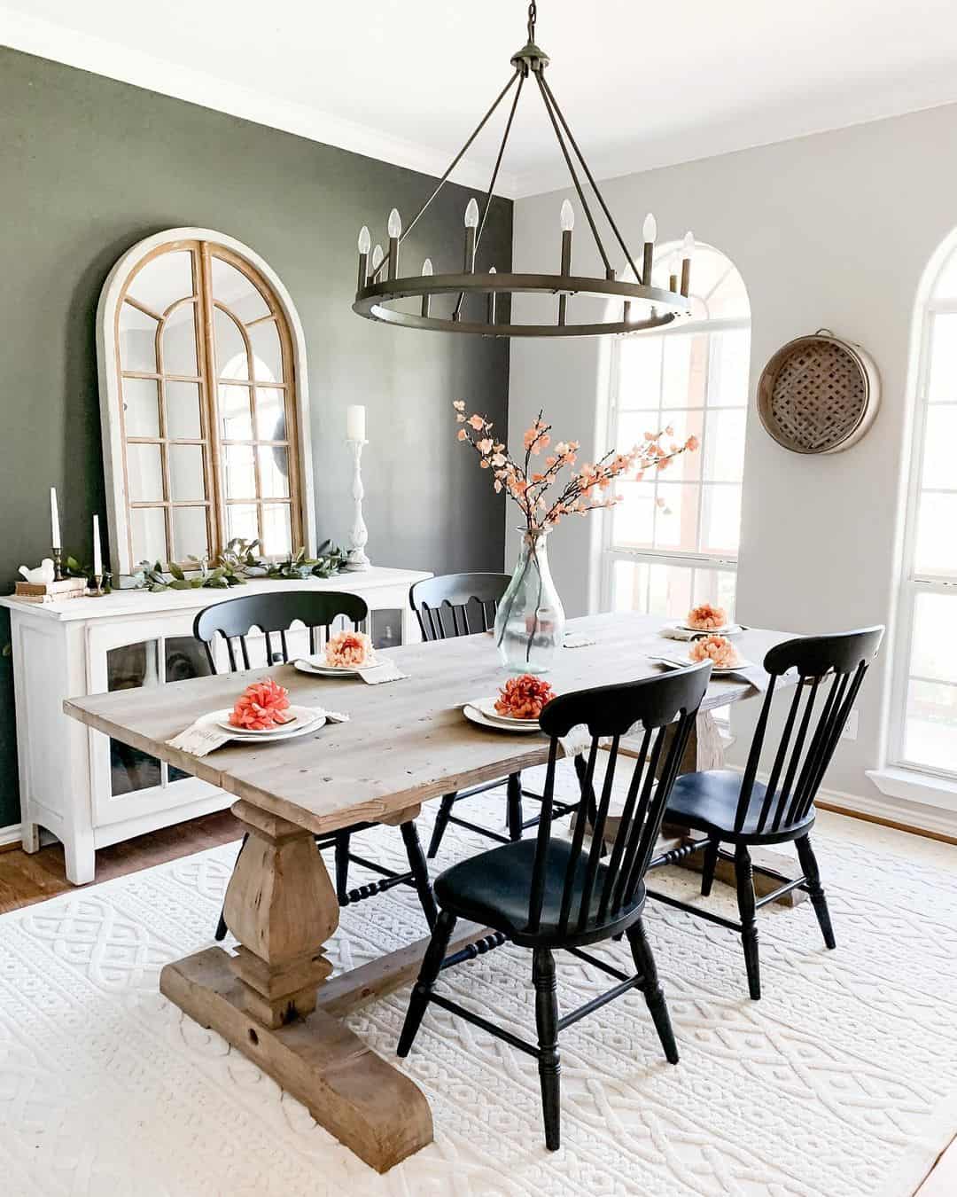 Light Wood Dining Table with Chandelier Lighting - Soul & Lane