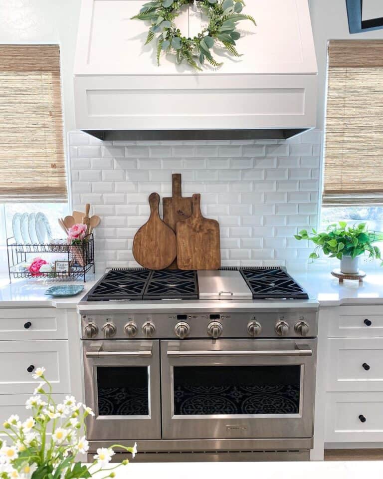 Cutting Boards Behind Stove Design Ideas