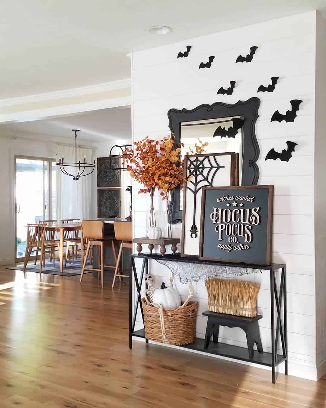 Hocus Pocus Halloween Decor in Neutral Living Room - Soul & Lane