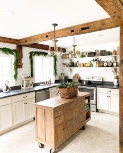 Festive Touches To Rustic Kitchen 240x300 