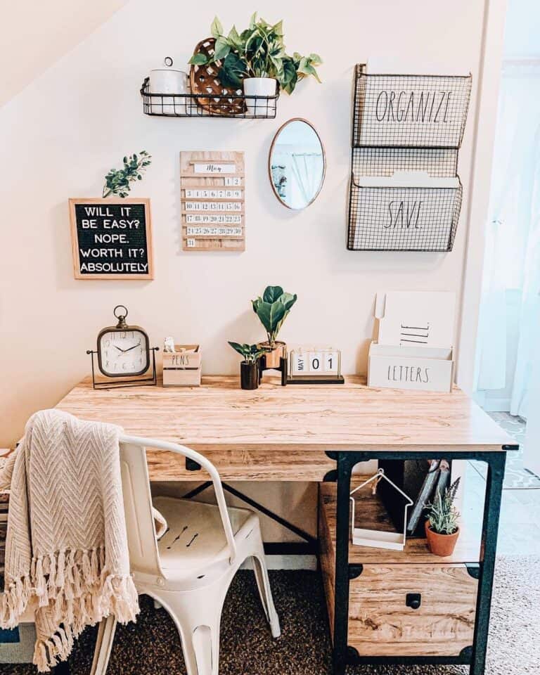 Home Office with Farmhouse Flair - Soul & Lane