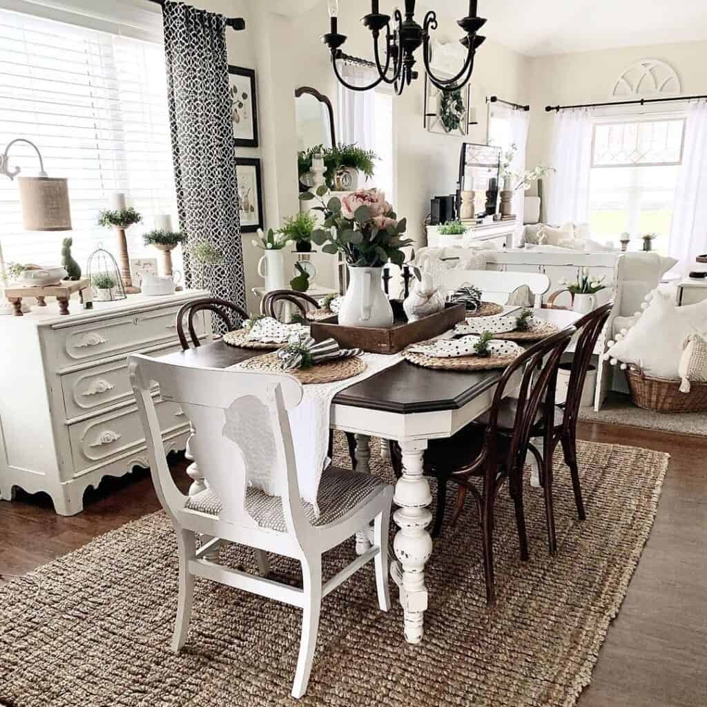 Rustic Dining Room In Modern Cottage 1024x1024 