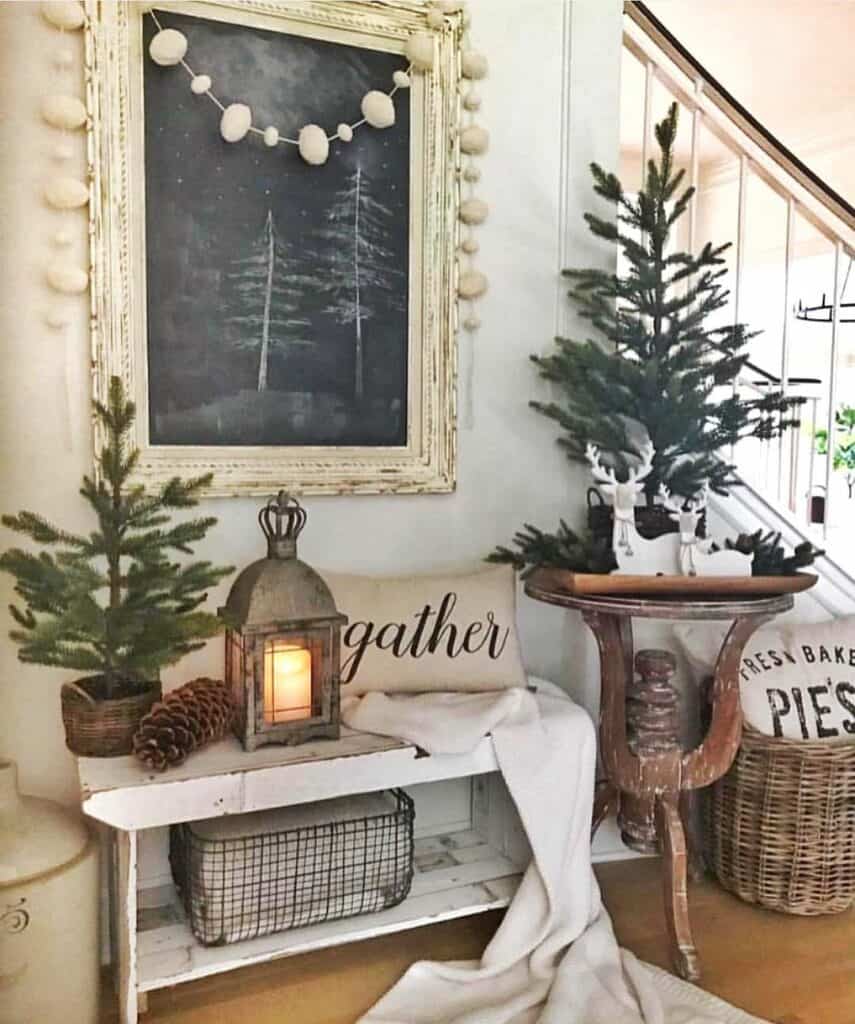 Cozy Entryway with After-Christmas Decorating - Soul & Lane