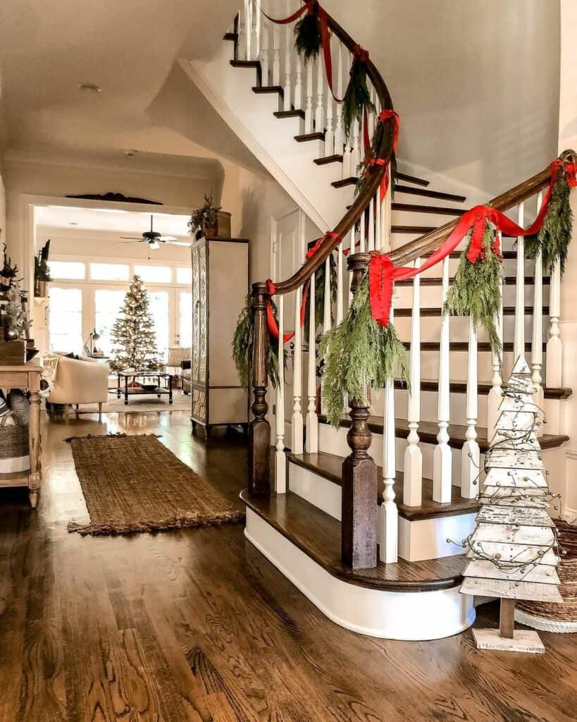 Rustic Décor and Banister Garland