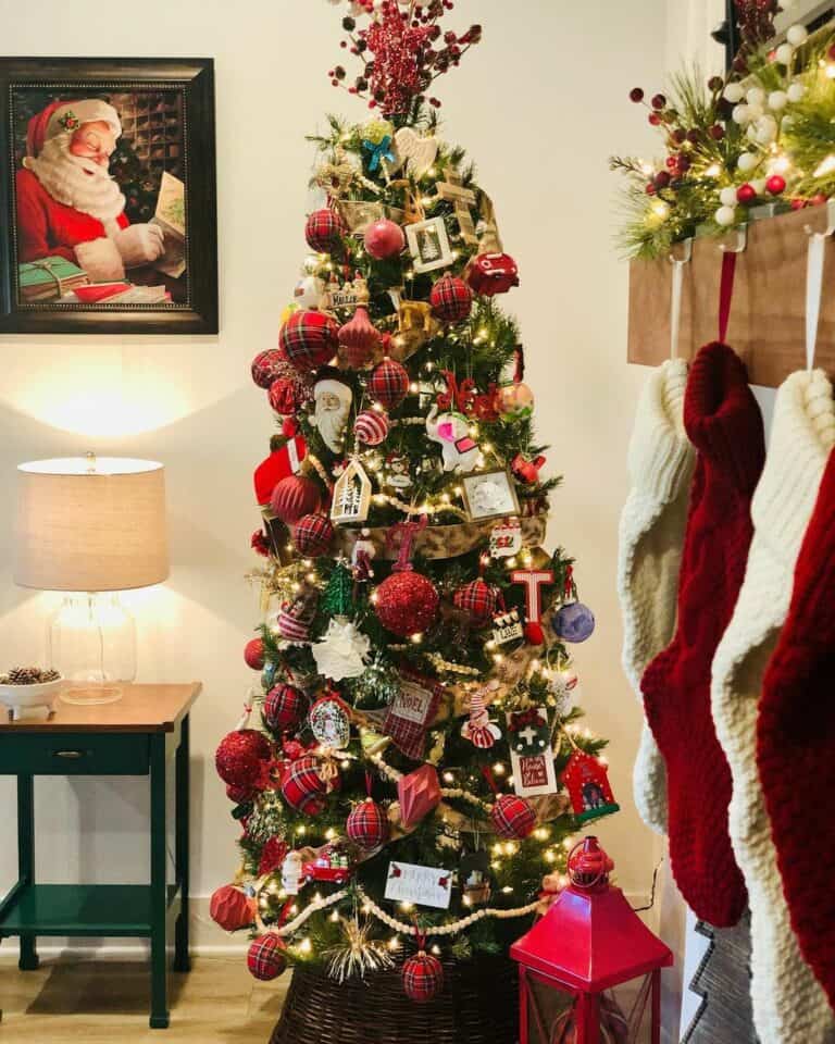 19 Plaid Christmas Ornaments for a Festive Farmhouse Tree