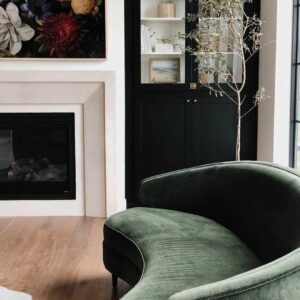 Green Velvet Sofa In Modern Living Room 300x300 