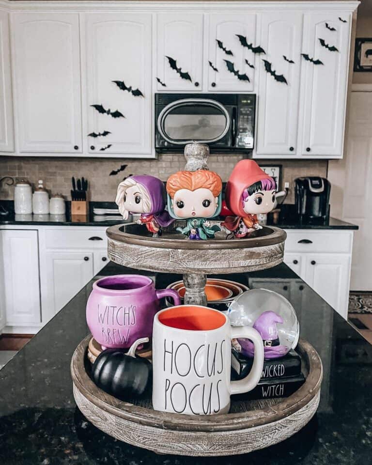 Hocus Pocus Halloween DIY Decor  Tiered Tray Styling Tips & Hacks