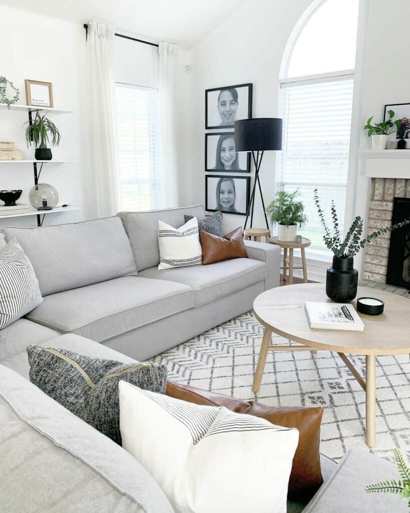 30 Calming Grey and White Living Room Styling Ideas