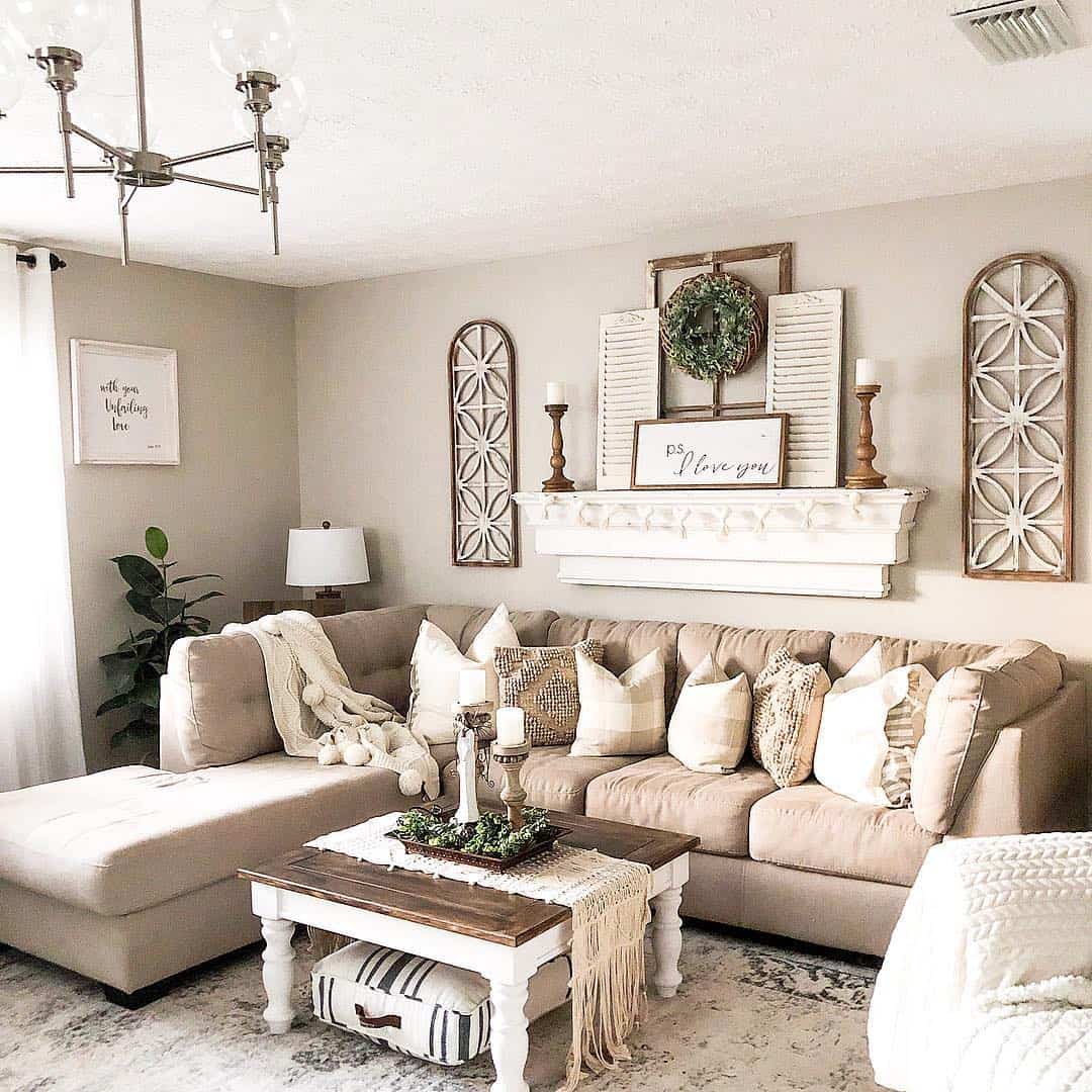 cottage living room decor