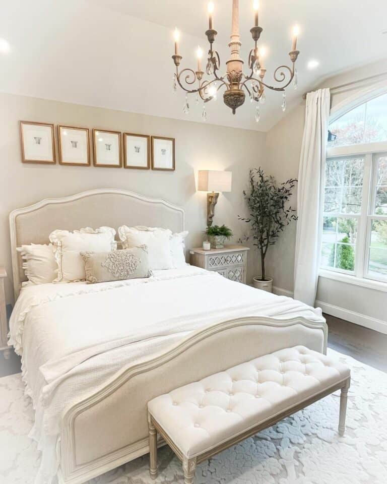 French Cottage-inspired Farmhouse Master Bedroom Ideas - Soul & Lane