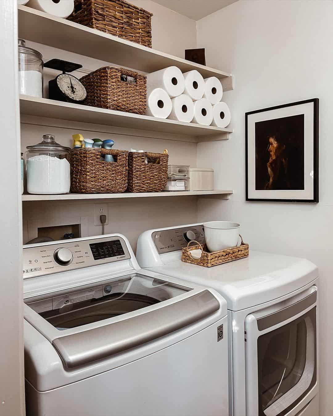 12 Ideas for a Small Organized Laundry Room