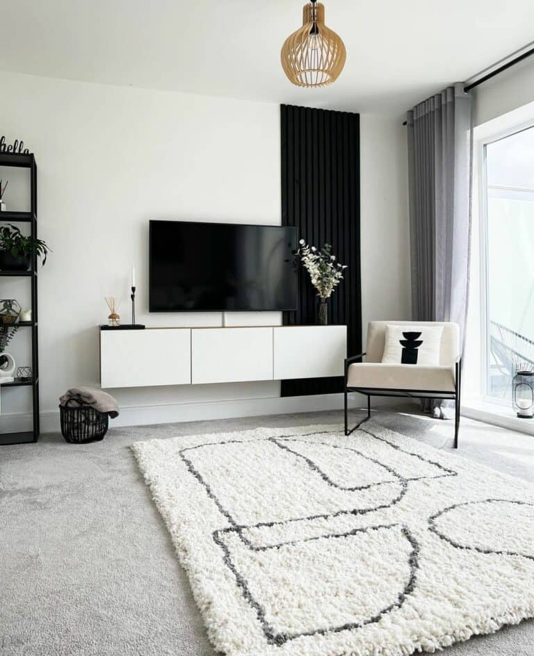 Black and White Living Room Design - Soul & Lane