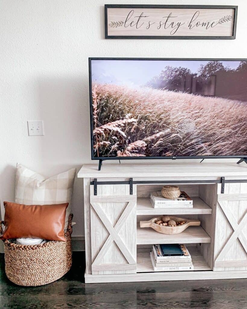 23 Ways to Update your Home with a Farmhouse Entertainment Center