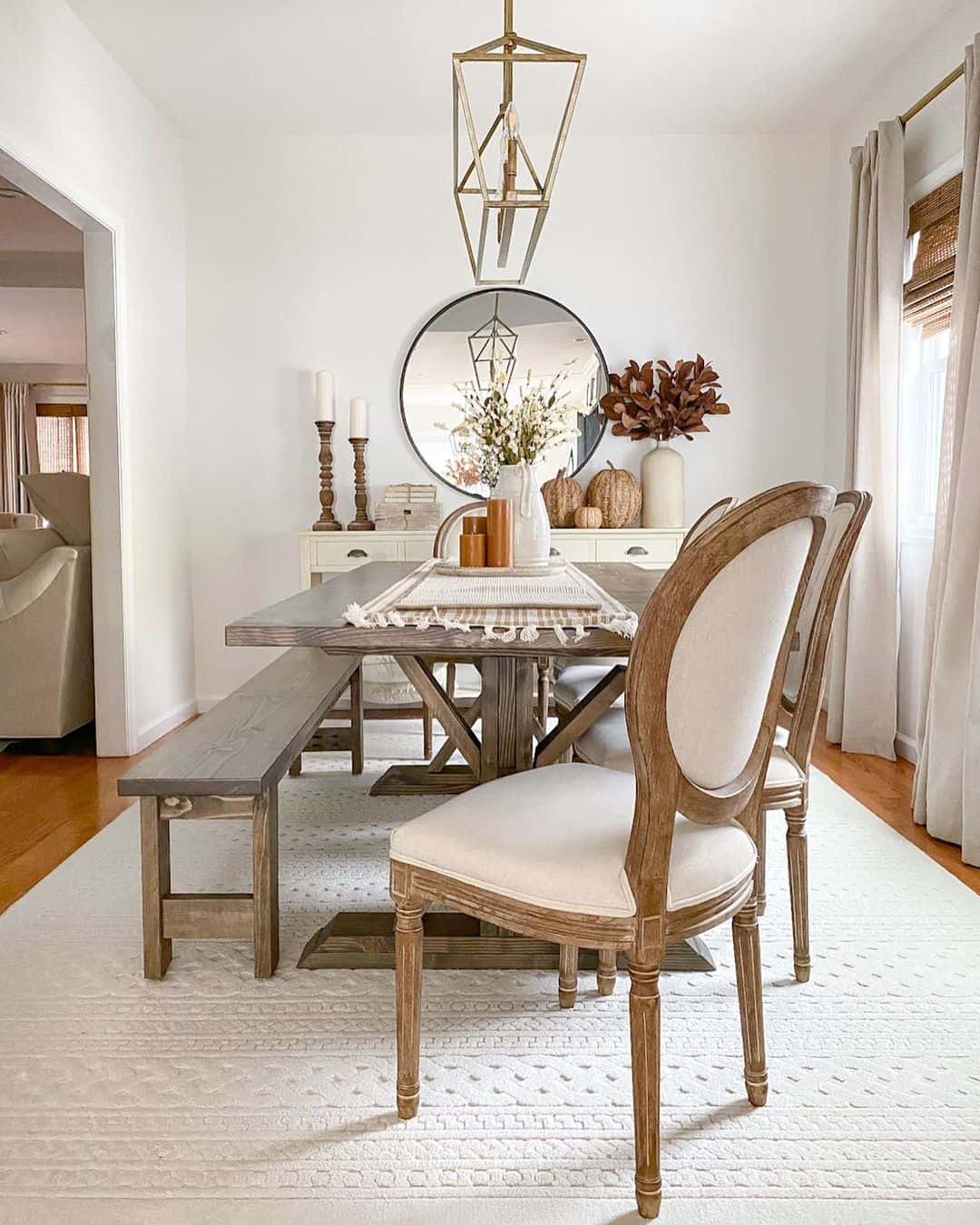 Contemporary Cottage Fall Dining Room Décor - Soul & Lane