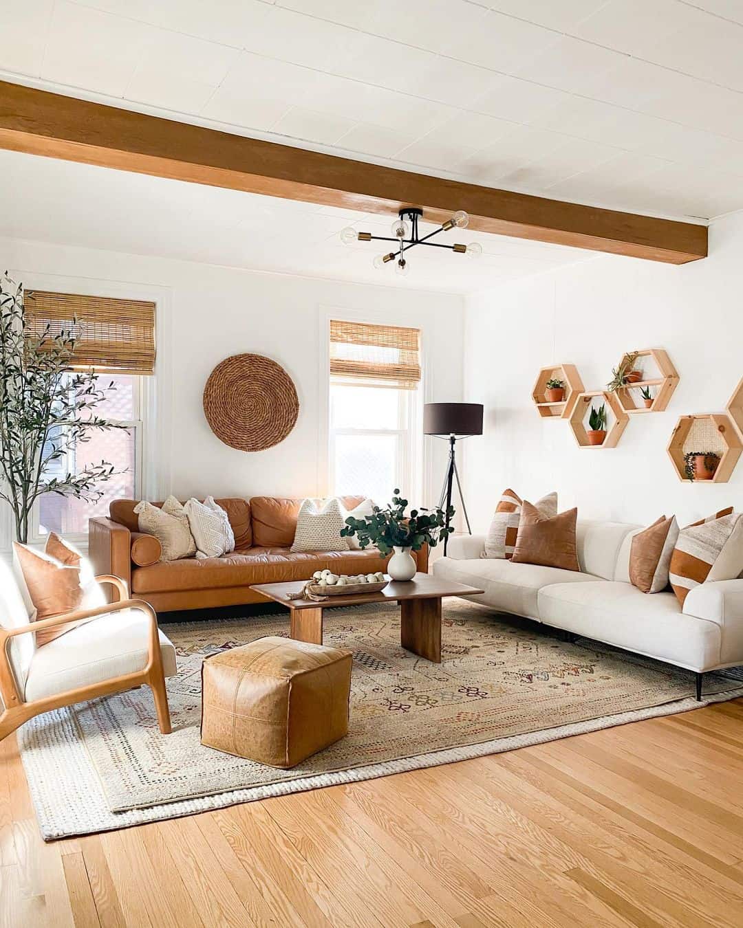 Living Room Ceilings With Faux Exposed Wood Beams - Soul & Lane