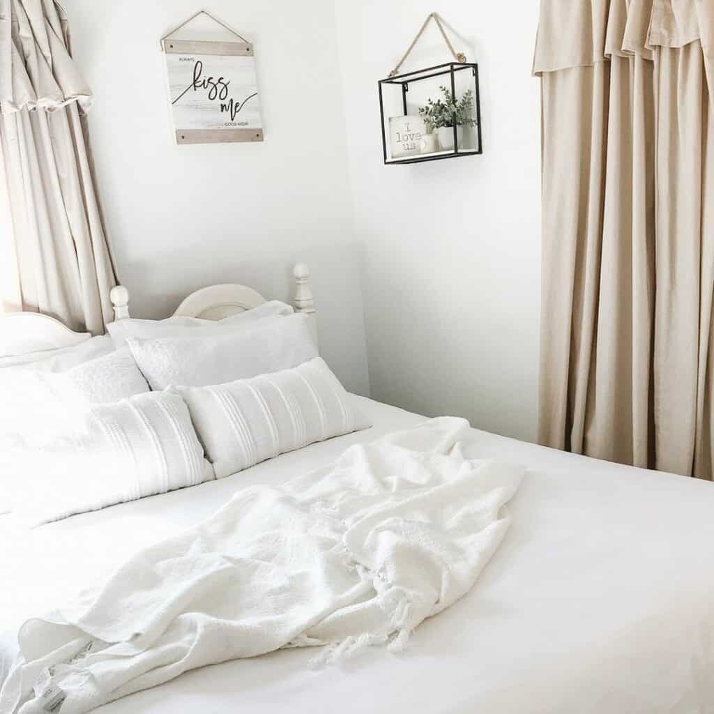 Romantic White Cottage-style Bedroom - Soul & Lane