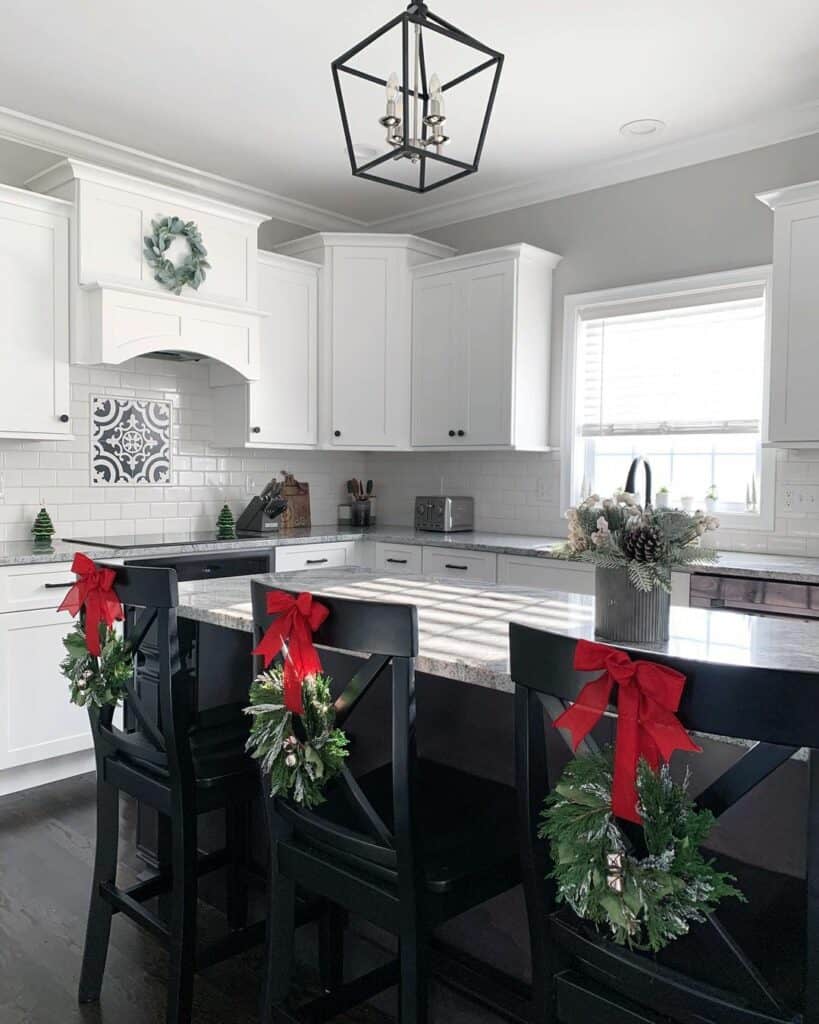 Cheery and Bright White Kitchen With Pops of Red - Soul & Lane